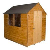 5x7 apex overlap wooden shed with assembly service base included