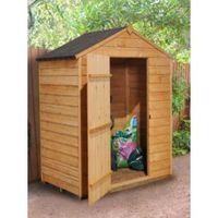 5x3 apex overlap wooden shed with assembly service