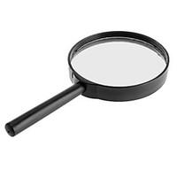 5X 75mm Diameter Lens Handle Straight Shank Reading Magnifier Magnifying Glass