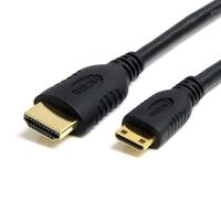 6 ft High Speed HDMI Cable with Ethernet- HDMI to HDMI Mini- M/M