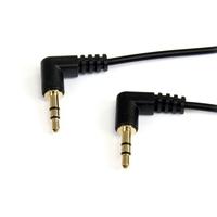 6 ft slim 35mm right angle stereo audio cable mm