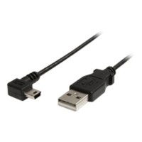 6 FT MINI USB CABLE - A TO RIGH - ANGLE MINI B UK