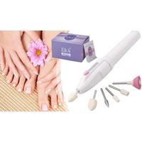 6-Piece Manicure Nail Care Set with 40 Gel Polish Removal Wraps