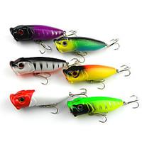 6 PCS Hard Bait Popper 65MM 11.8G Sinking Fishing Lure