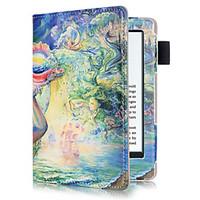 6 Inch Printing Pattern PU Leather Case with Sleep for New Kindle (Kindle 558) (Assorted Colors)