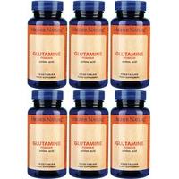 6 pack higher nature glutamine powder 100g 6 pack bundle