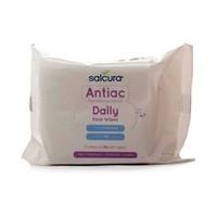 6 pack salcura antiac daily face wipe 25pads 6 pack bundle