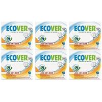 (6 PACK) - Ecover - All in One Dishwasher Tablets | 70\'s | 6 PACK BUNDLE