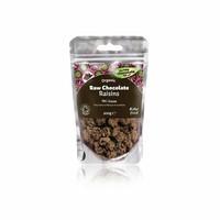 6 pack raw choc co raw chocolate raisins 6 x 125g 6 pack super saver s ...