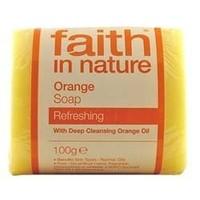 (6 PACK) - Faith in Nature - Orange Pure Veg Soap | 100g | 6 PACK BUNDLE