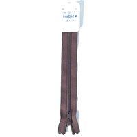 6 Habico Tagged YKK Nylon Zip - Brown 374278