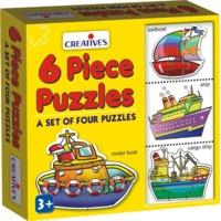 6 Piece Creative Early Years Boats Puzzles