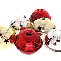 6 X 4cm Jingle Bells Festival Christmas Tree Hanging Decoration Red/silver/gold