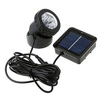 6-LED Waterproof White Light Solar Powered Spotlight Garden Outdoor Flood Lamp (CIS-57157)