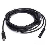 6 led 7mm lens android endoscope waterproof inspection borescope tube  ...