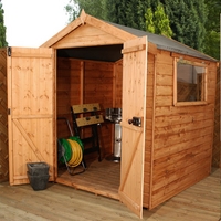 6 x 6 premier groundsman apex roof wooden shed