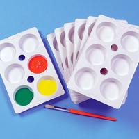 6-Well Plastic Paint Palettes (Pack of 30)