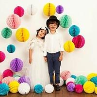 6 inch honeycomb tissue paper flower ball more colors