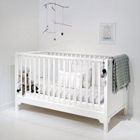 6 in 1 baby toddler luxury cot bed in white
