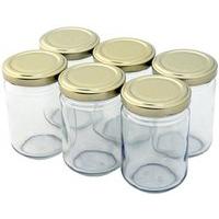 6 Small, Clear Jam Or Spice Jars: 156ml (5.5oz)