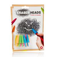 6 Novelty Pen Top Eraser Heads