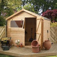 6 x 8 Waltons Tongue and Groove Reverse Apex Garden Shed