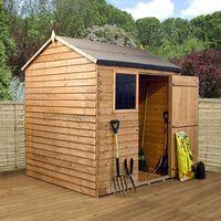 6 x 6 waltons reverse overlap apex wooden shed