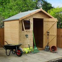 6 x 8 Waltons Tongue and Groove Apex Garden Shed With Front Windows