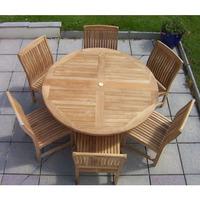 6 seater gateleg teak dining set