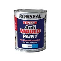 6 Year Anti Mould Paint White Silk 2.5 Litre