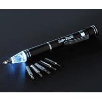 6 in 1 precision screwdriver torch set of 2 aluminium