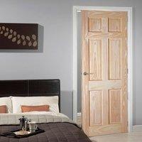 6 Panel Pine Door with Raised & Fielded Panels