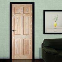 6 Panel Pine Fire Door is 1/2 Hour Fire Rated.