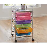 6-Drawer Organiser Trolley, Metal