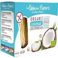 6 Pack of Le Pain des Fleurs Organic GF Coconut Crispbread 125 g