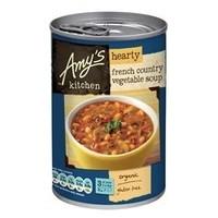 6 Pack of Gluten Free Amys Organic French Country Veg Soup 408 g