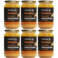 (6 PACK) - Clearspring - Org Peanut Butter Smooth | 350g | 6 PACK BUNDLE