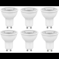 6 Pack Of 4.8W GU10 LED Spotlight Bulb 370 Lumen (50W Equivalent) Directional Beam Angle - Warm White