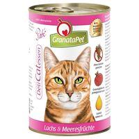 6 x 400g GranataPet Cat DeliCatessen - 5 + 1 Free!* - White Fish & Venison Ragout (6 x 400g)