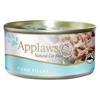 6 x 70g Applaws Wet Cat Food - 5 + 1 Free!* - Tuna Fillet with Cheese (6 x 70g)