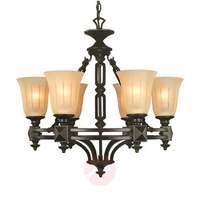 6 light rustic chandelier neville