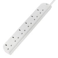 6-way Eco Surge Protect 3m Cbl