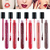 6 Selectable Colors Popfeel Full-Coverage Long Lasting 24 Hour Not Rub Off Matte Waterproof liquid Lipstick Lip Gloss