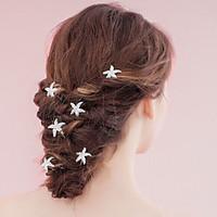 6 pieces womens seafish pearl headpiece wedding special occasion hair  ...