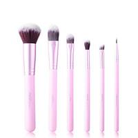 6 Makeup Brushes Set Synthetic Hair Travel / Synthetic MSQ