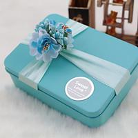 6 pieceset favor holder cuboid metal gift boxes non personalised
