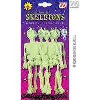 6 x 15cm Glow In The Dark Skeletons