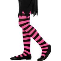 6-12 Years Black & Fuchsia Children\'s Tights