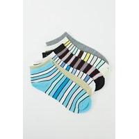 6 Pairs Pack Of Striped Print Socks