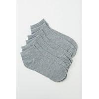 6 Pairs Pack Of Cotton Rich Invisible Socks